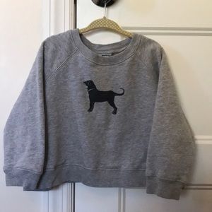 The Black Dog gray pullover sweatshirt